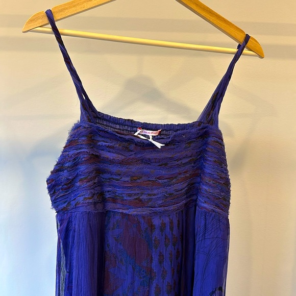 Beautiful Chiffon Mais il est où le soleil? Purple summer dress - Picture 1 of 6